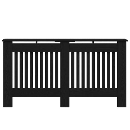 Radiatorcover Sort eg 152 x 19 x 81,5 cm Konstrueret træ