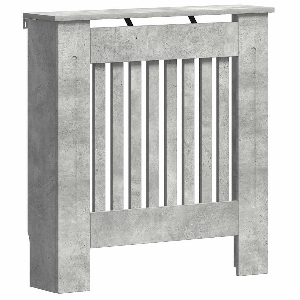 Radiatorcover Beton Grå 78 x 19 x 81,5 cm Konstrueret træ