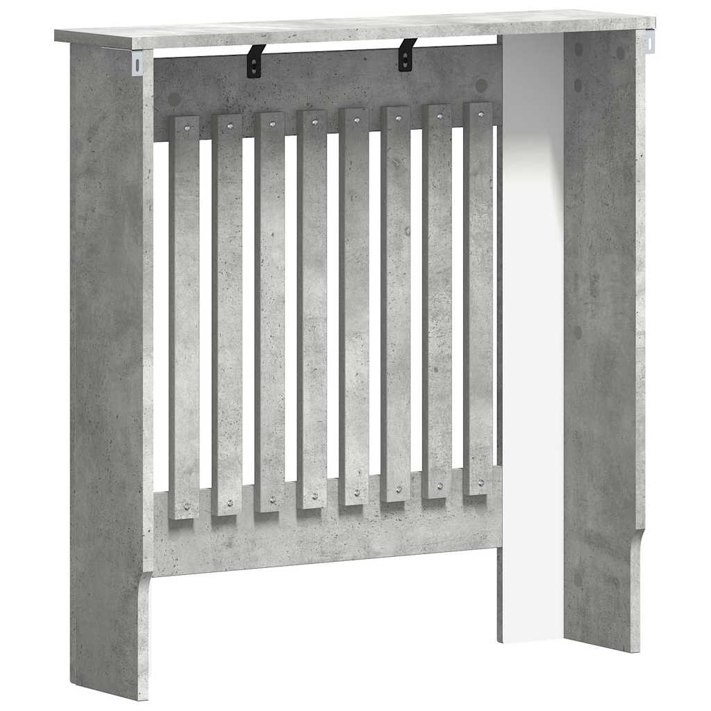 Radiatorcover Beton Grå 78 x 19 x 81,5 cm Konstrueret træ