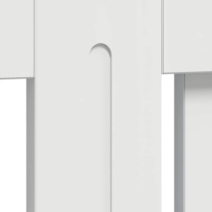Radiatorcover Hvid højglans 78 x 19 x 81,5 cm Konstrueret træ