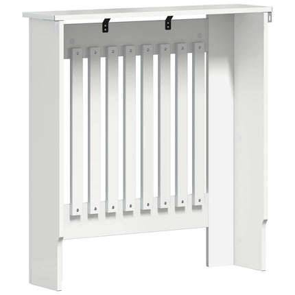 Radiatorcover Hvid højglans 78 x 19 x 81,5 cm Konstrueret træ