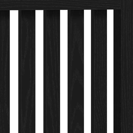 Radiatorcover Sort eg 78 x 19 x 81,5 cm Konstrueret træ