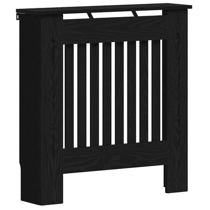 Radiatorcover Sort eg 78 x 19 x 81,5 cm Konstrueret træ