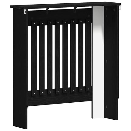 Radiatorcover Sort eg 78 x 19 x 81,5 cm Konstrueret træ