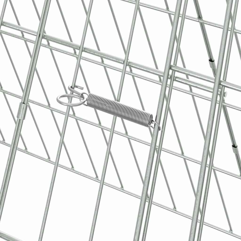 Kanin Bur Sølv 650 x 55 x 55 cm Galvaniseret stål