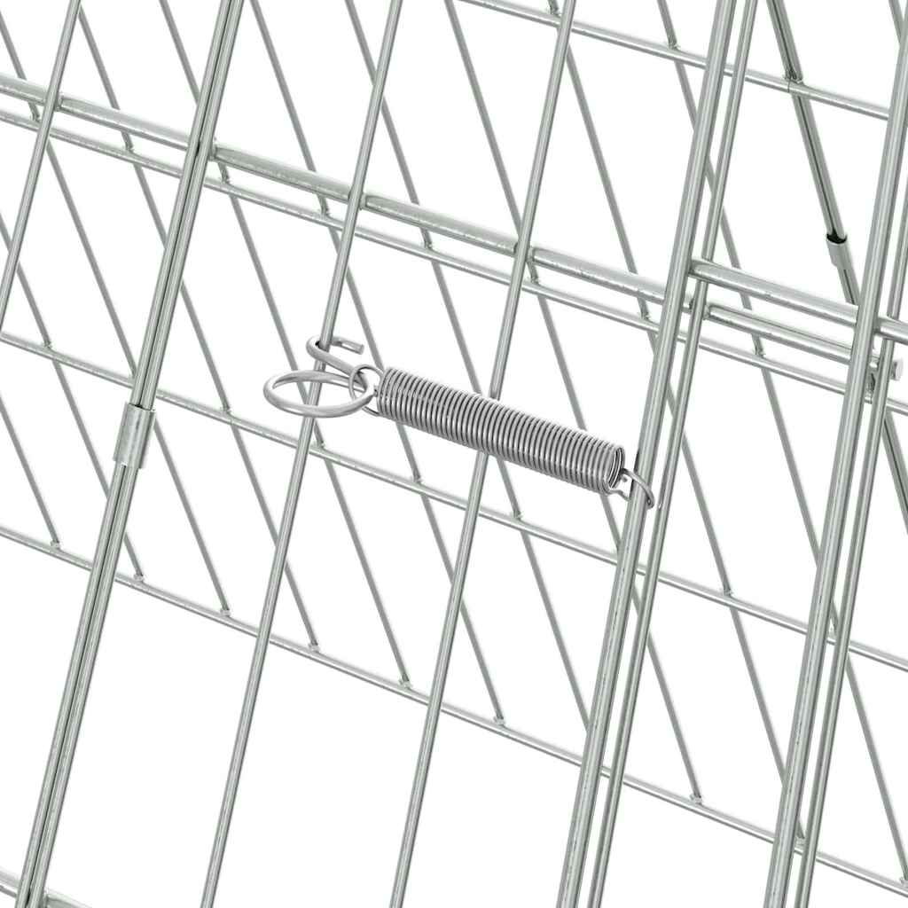 Kanin Bur Sølv 650 x 55 x 55 cm Galvaniseret stål