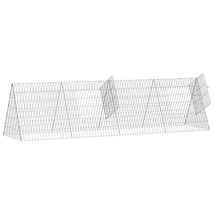 Kanin Bur Sølv 215 x 55 x 55 cm Galvaniseret stål