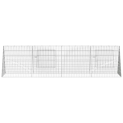 Kanin Bur Sølv 215 x 55 x 55 cm Galvaniseret stål