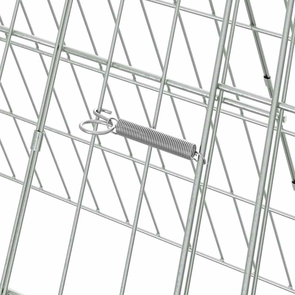 Kanin Bur Sølv 650 x 55 x 55 cm Galvaniseret stål