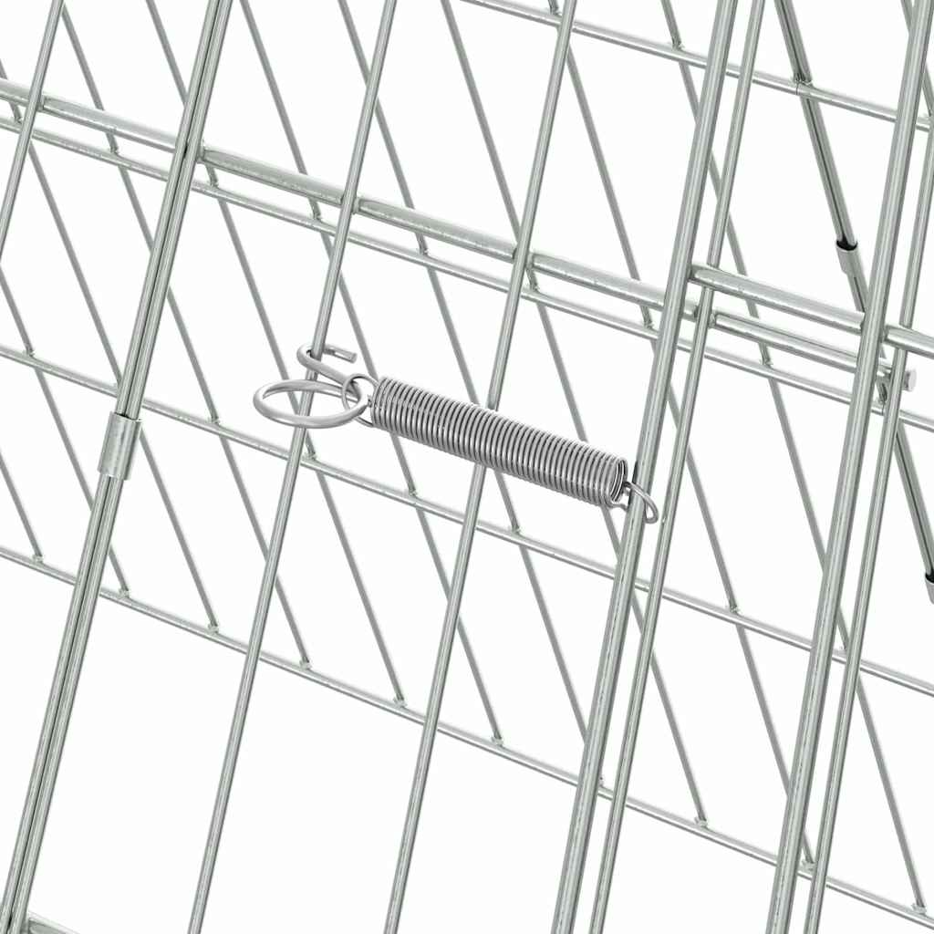 Kanin Bur Sølv 650 x 55 x 55 cm Galvaniseret stål