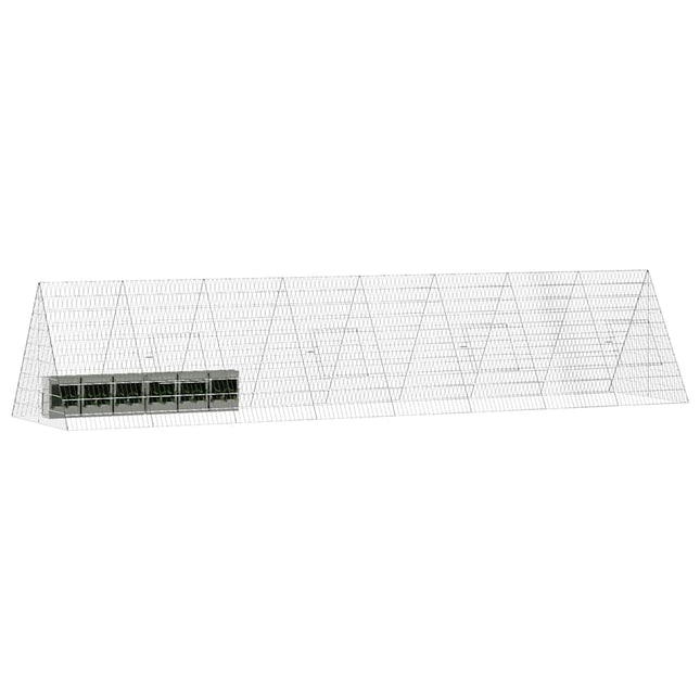 Kanin Bur Sølv 430 x 100 x 85 cm Galvaniseret stål