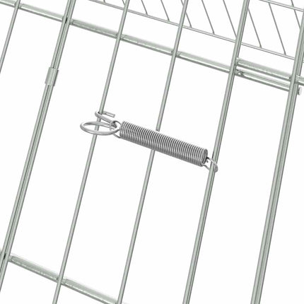 Kanin Bur Sølv 650 x 100 x 85 cm Galvaniseret stål