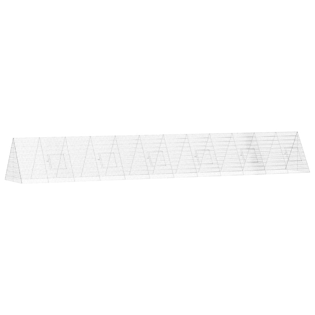 Kanin Bur Sølv 650 x 100 x 85 cm Galvaniseret stål