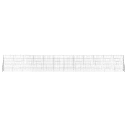Kanin Bur Sølv 650 x 100 x 85 cm Galvaniseret stål