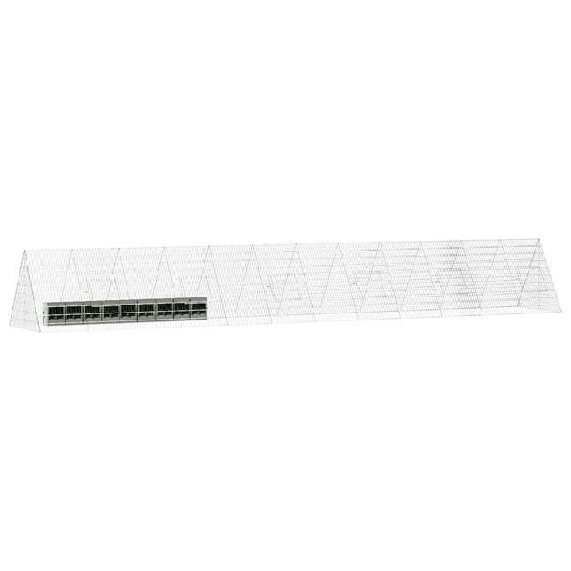 Kanin Bur Sølv 650 x 100 x 85 cm Galvaniseret stål