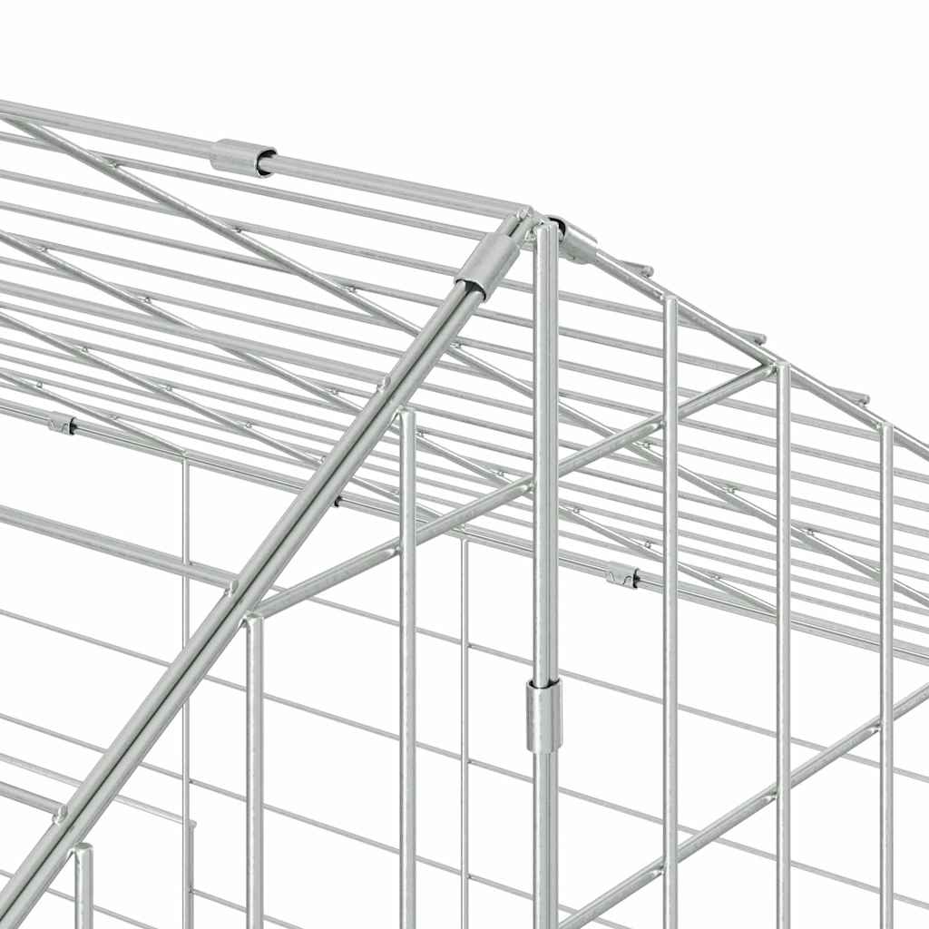 Kanin Bur Sølv 400 x 78 x 78 cm Galvaniseret stål