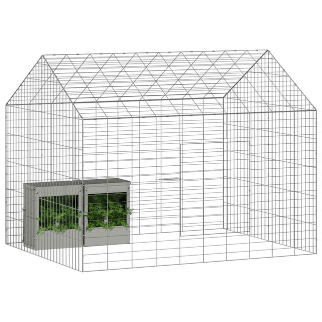 Kanin Bur Sølv 100 x 78 x 78 cm Galvaniseret stål