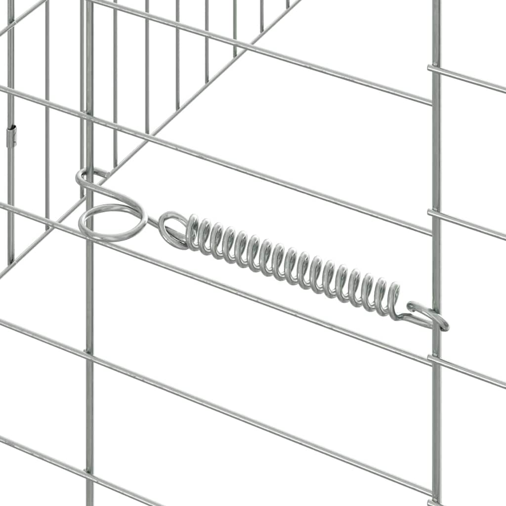 Kanin Bur Sølv 400 x 78 x 78 cm Galvaniseret stål