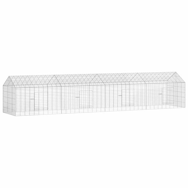 Kanin Bur Sølv 400 x 78 x 78 cm Galvaniseret stål