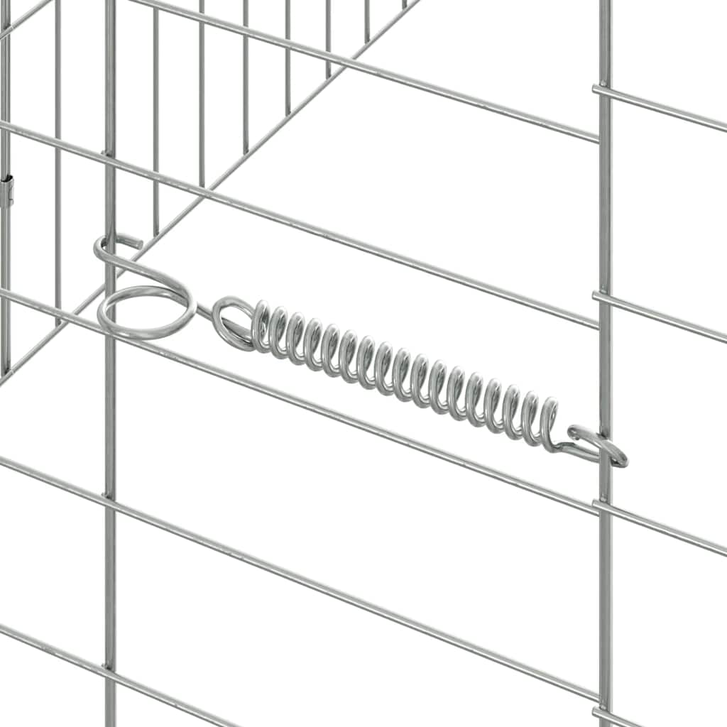 Kanin Bur Sølv 400 x 78 x 78 cm Galvaniseret stål
