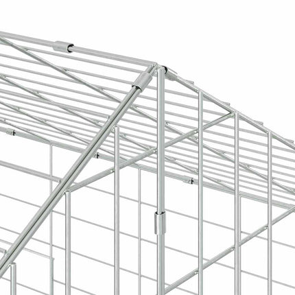 Kanin Bur Sølv 600 x 78 x 78 cm Galvaniseret stål