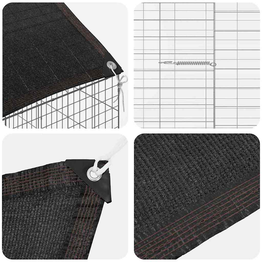 Kanin Bur Sølv 400 x 78 x 78 cm Galvaniseret stål