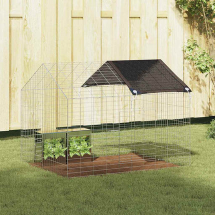 Kanin Bur Sølv 100 x 78 x 78 cm Galvaniseret stål