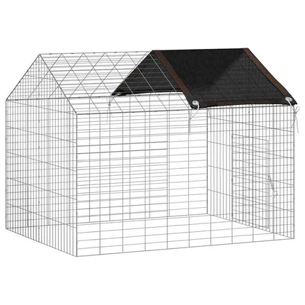 Kanin Bur Sølv 100 x 78 x 78 cm Galvaniseret stål