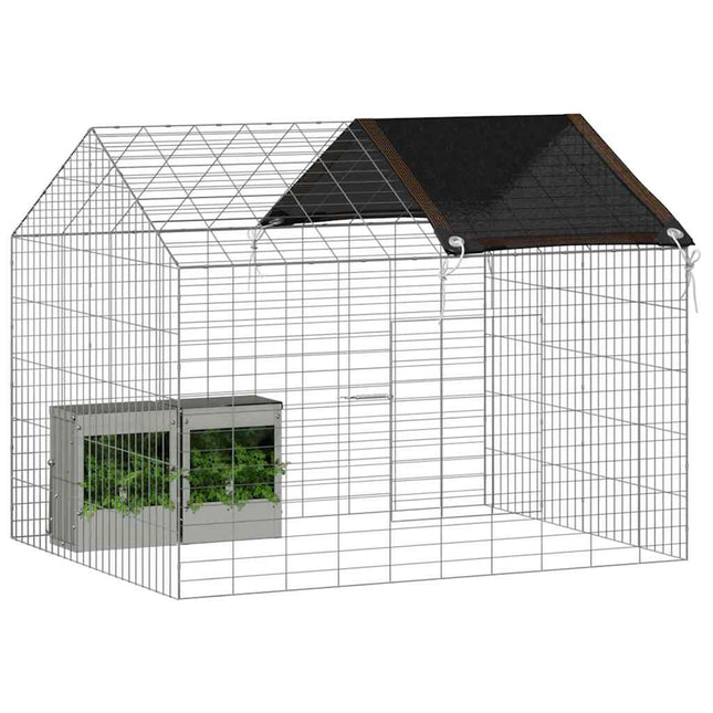 Kanin Bur Sølv 100 x 78 x 78 cm Galvaniseret stål