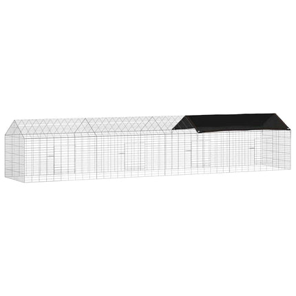 Kanin Bur Sølv 400 x 78 x 78 cm Galvaniseret stål