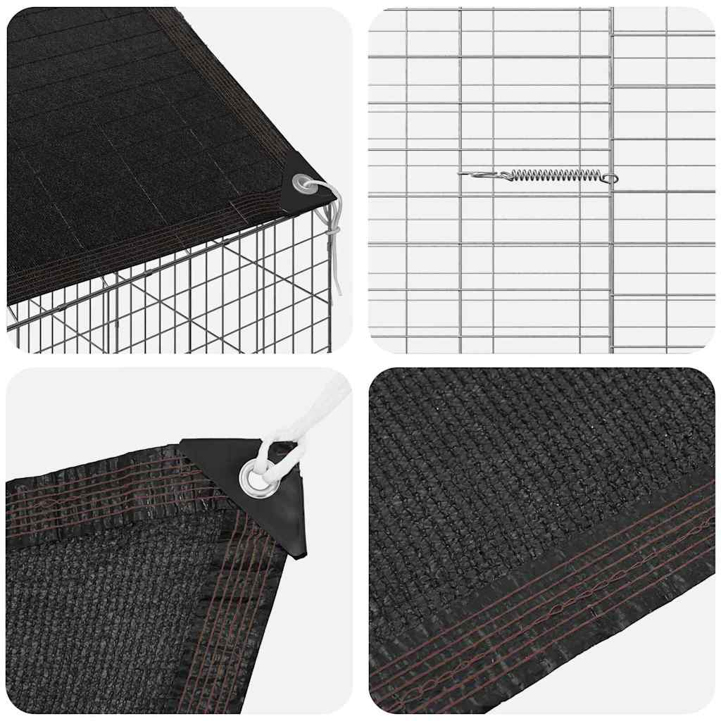 Kanin Bur Sølv 400 x 78 x 78 cm Galvaniseret stål