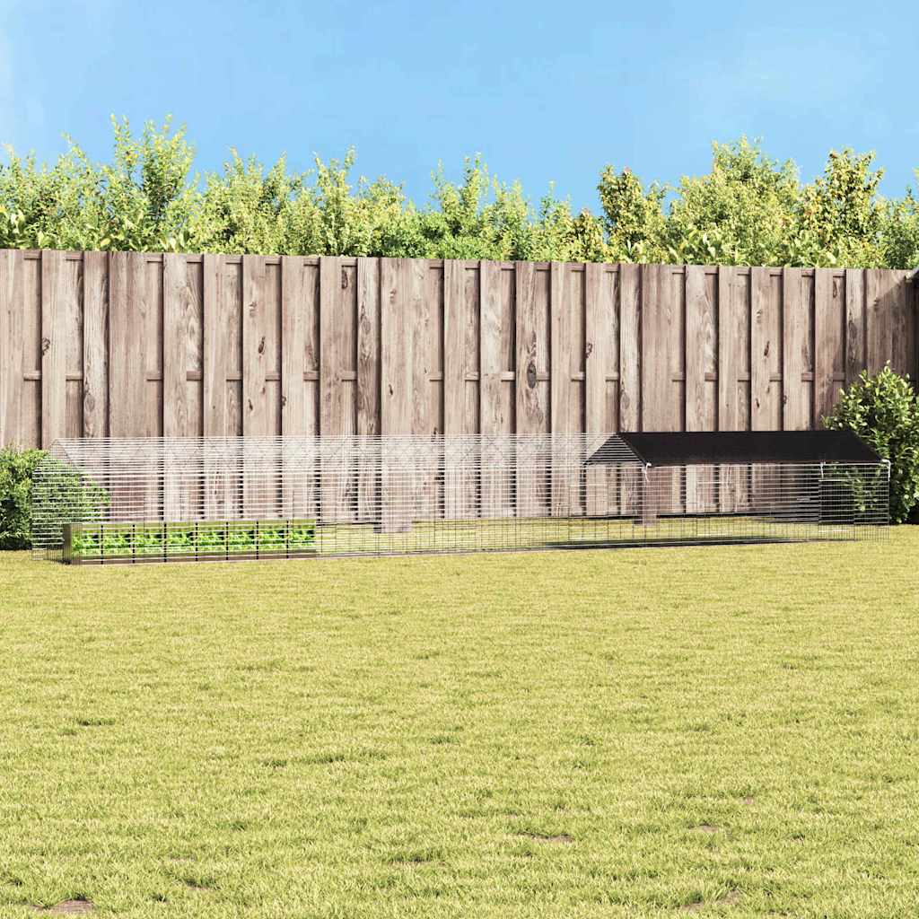 Kanin Bur Sølv 400 x 78 x 78 cm Galvaniseret stål