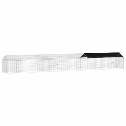 Kanin Bur Sølv 600 x 78 x 78 cm Galvaniseret stål