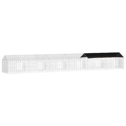 Kanin Bur Sølv 600 x 78 x 78 cm Galvaniseret stål