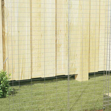 Kanin Bur Sølv 100 x 100 x 210 cm Galvaniseret stål