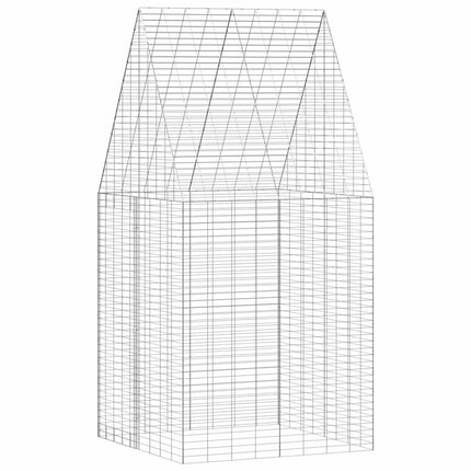 Kanin Bur Sølv 100 x 100 x 210 cm Galvaniseret stål