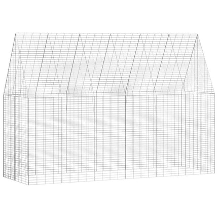 Kanin Bur Sølv 300 x 100 x 210 cm Galvaniseret stål