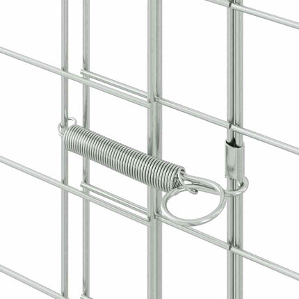 Kanin Bur Sølv 400 x 100 x 210 cm Galvaniseret stål