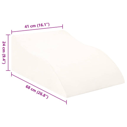 Benpude Hvid 68 x 41 x 24 cm PU Skum