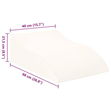 Benpude 68 x 40 x 21,5 cm PU Skum Hvid