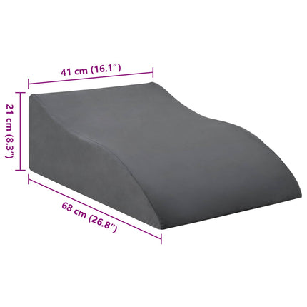 Benpude Grå 68 x 41 x 21 cm PU Skum