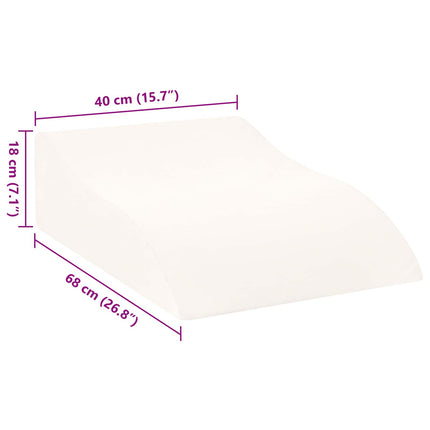 Benpude Hvid 68 x 40 x 18 cm PU Skum