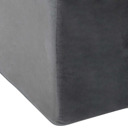 Benpude 68 x 40 x 18 cm PU Skum Grå