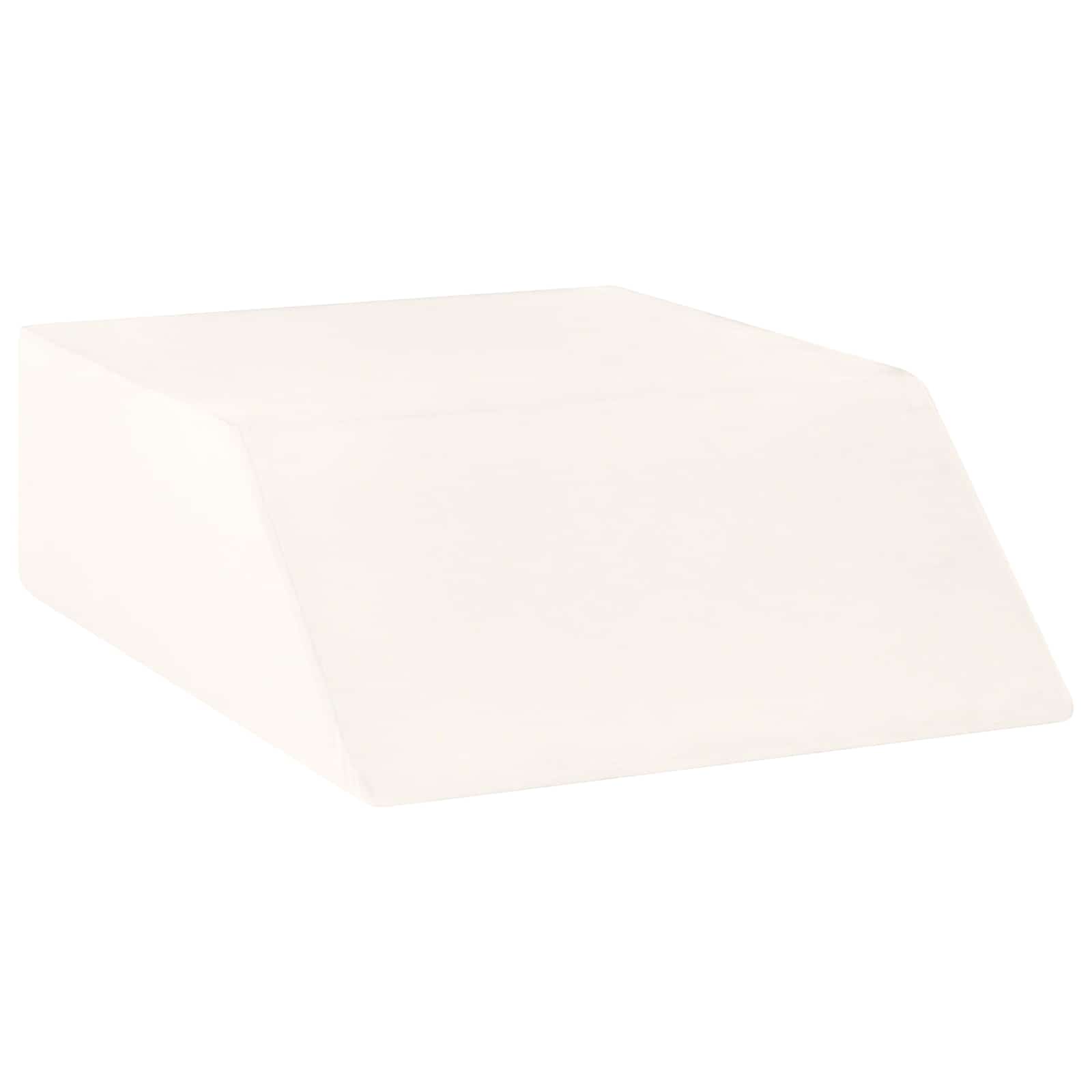 Benpude Ensfarvet Hvid 63 x 52 x 19,5 cm PU Skum