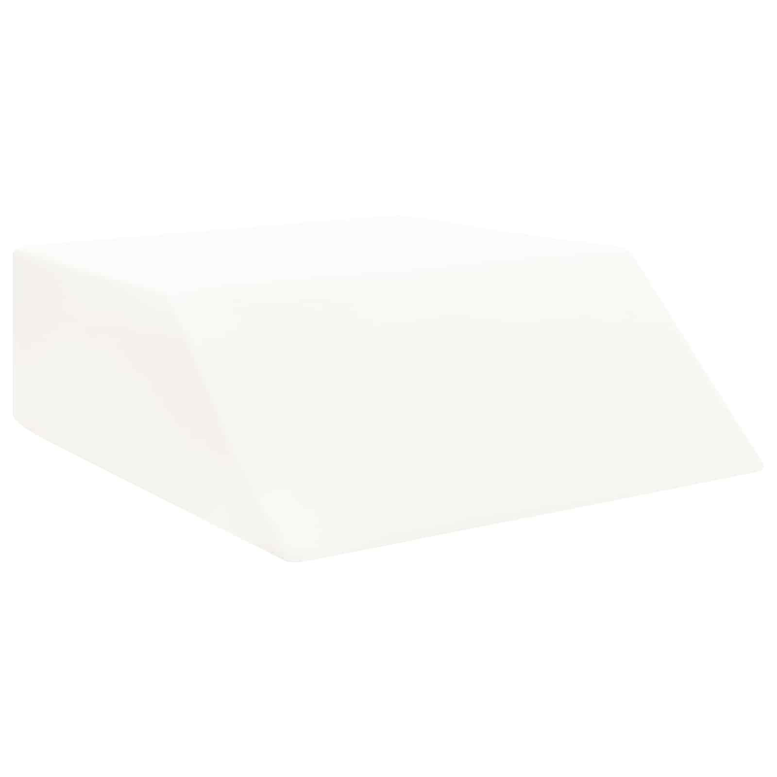 Benpude Ensfarvet Hvid 63 x 52 x 19,5 cm PU Skum