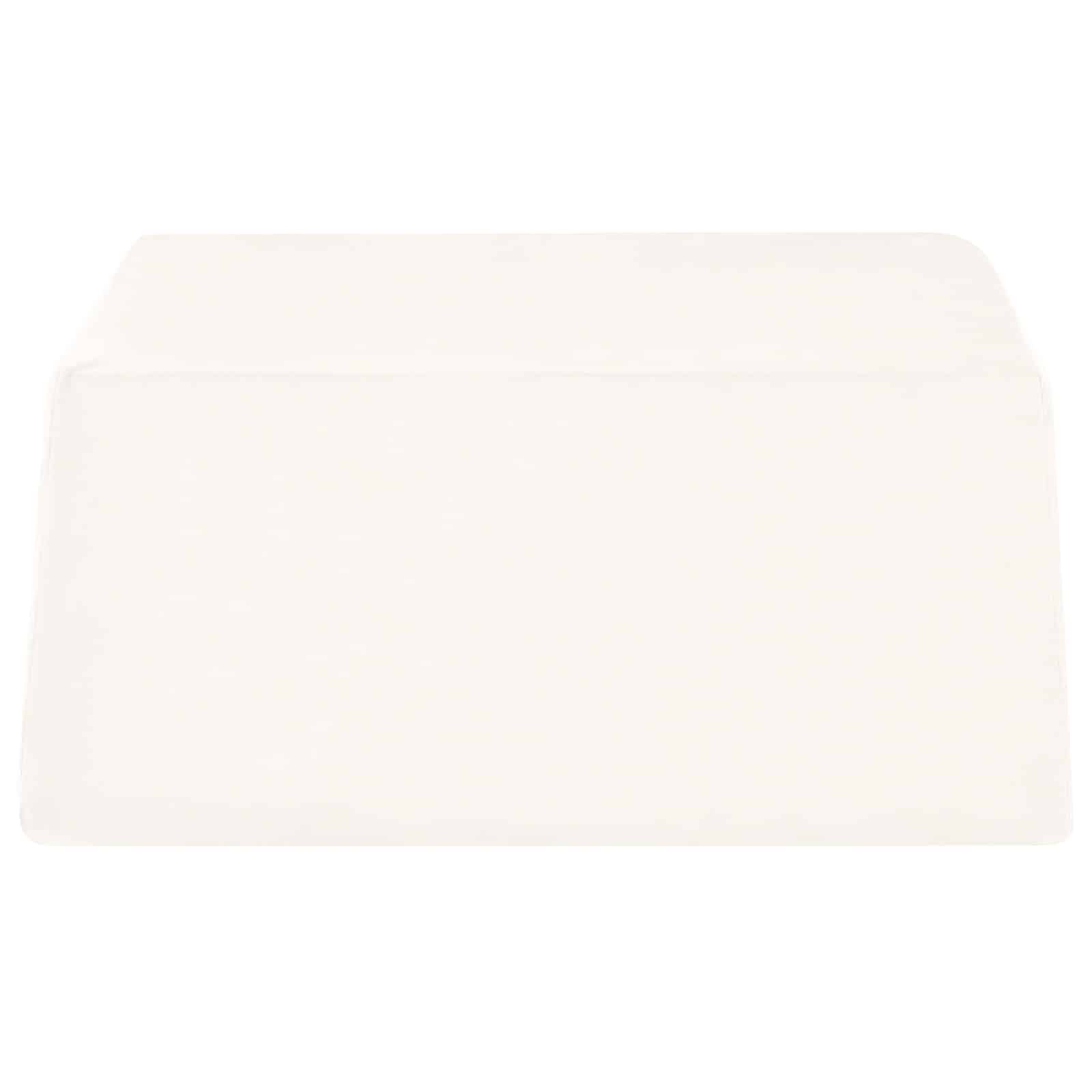 Benpude Ensfarvet Hvid 63 x 52 x 19,5 cm PU Skum