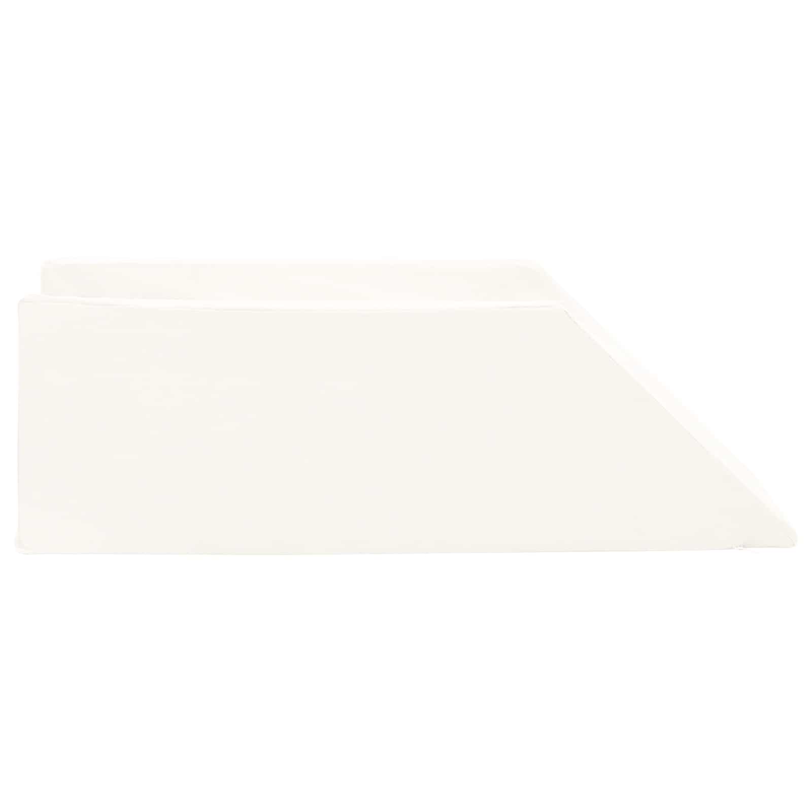 Benpude Ensfarvet Hvid 68 x 25 x 21,5 cm PU Skum