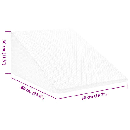 Benpude 60 x 50 x 30 cm Blød Memory Skum Hvid