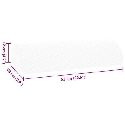 Benpude Ensfarvet Hvid 52 x 20 x 12 cm Memory Skum