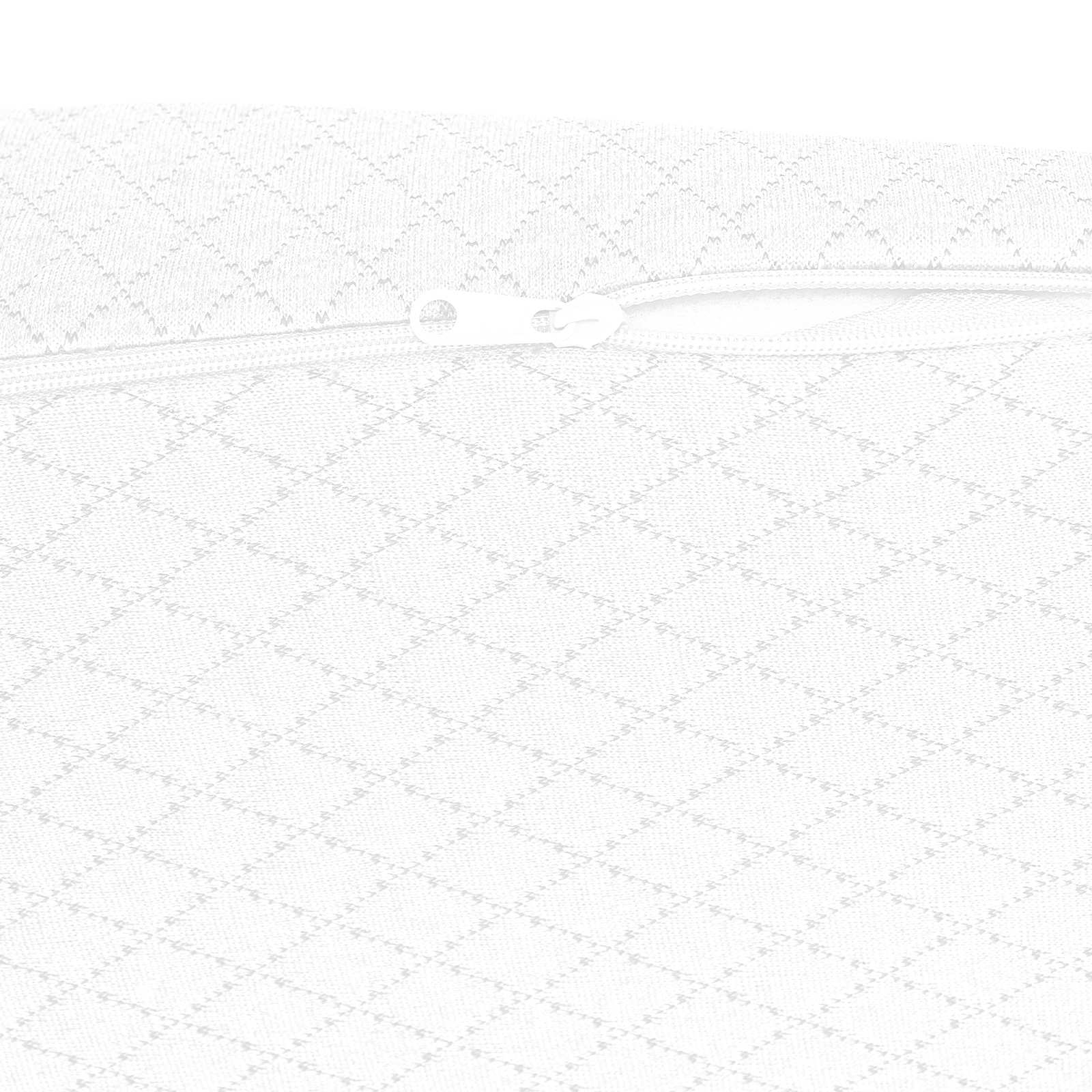 Vinkelpude Ensfarvet Hvid 69 x 64 x 19 cm Memory Skum